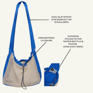 Net.Zero Mesh Bag - Cobalt - Recycled Ocean Plastic Bag - Image 8