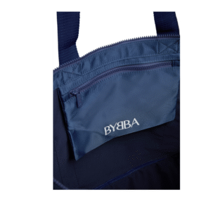 Ripple Tote Bag - Navy Seal - Recycled Nylon Zippered Tote - Image 4