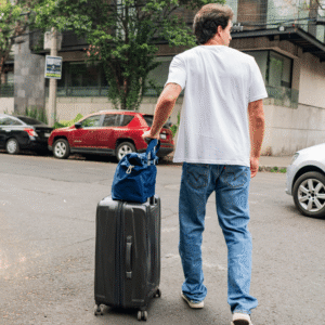 Ripple Tote Bag - Navy Seal - Recycled Nylon Zippered Tote - Image 8