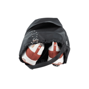 Ripple Duo Pocket Bag - Stingray Black - Recycled Nylon Shoe & Wine Bag - Image 4