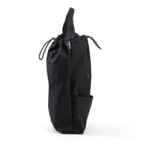 Ripple Duo Pocket Bag - Stingray Black - Recycled Nylon Shoe & Wine Bag - Image 3