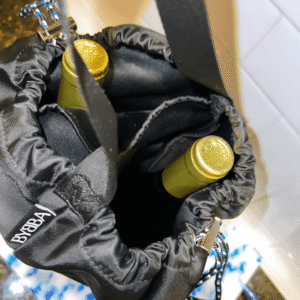 Ripple Duo Pocket Bag - Stingray Black - Recycled Nylon Shoe & Wine Bag - Image 7