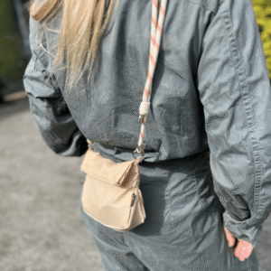 Mahé Crossbody Bag - Sand - Recycled Nylon Sustainable Bag - Image 12