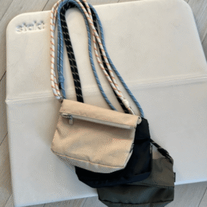 Mahé Crossbody Bag - Sand - Recycled Nylon Sustainable Bag - Image 13