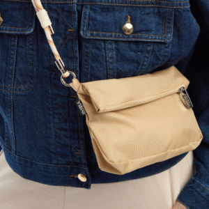 Mahé Crossbody Bag - Sand - Recycled Nylon Sustainable Bag - Image 14