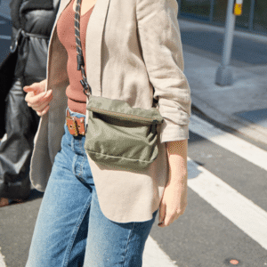 Mahé Crossbody Bag - Seaweed - Recycled Nylon Sustainable Bag - Image 13