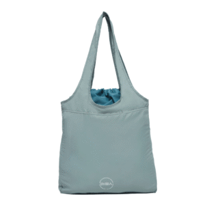 Balos Convertible Tote - Misty Blue - Recycled Plastic Reusable Bag - Image 3