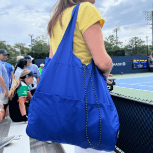 Balos Convertible Tote - Cobalt Wave - Recycled Plastic Reusable Bag - Image 8