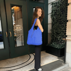 Balos Convertible Tote - Cobalt Wave - Recycled Plastic Reusable Bag - Image 9