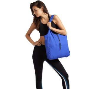 Balos Convertible Tote - Cobalt Wave - Recycled Plastic Reusable Bag - Image 11