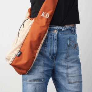 Net.Zero Mesh Bag - Rust - Recycled Ocean Plastic Bag - Image 6