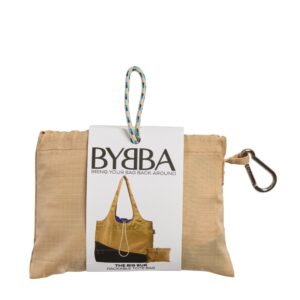 Big Sur Horizontal Tote - Sand - Recycled Plastic Foldable Bag - Image 10