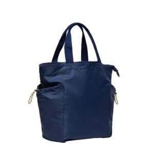 Ripple Tote Bag - Navy Seal - Recycled Nylon Zippered Tote
