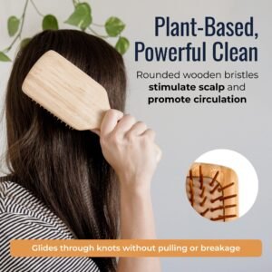 Bamboo Hair Brush - Image 3