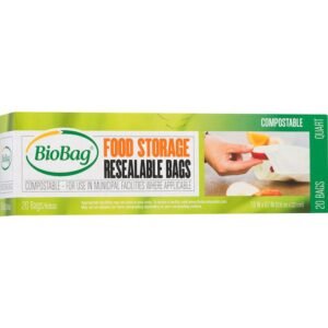 Compostable & Resealable Food Storage Bags - 20pk - Image 1