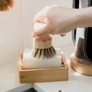 Pot Scrubber - Eco Friendly Scrub Brush. Bamboo. Plastic Free. Compostable - Image 7