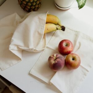 Muslin Produce Bag - Multiple Sizes - Zero Waste Muslin Bag - Image 2
